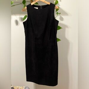 AGB vintage black, faux suede black dress, Sz 8